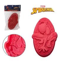 Forma De Silicone Mini Bolo Homem Aranha 230Ml 18X11,5X3Cm