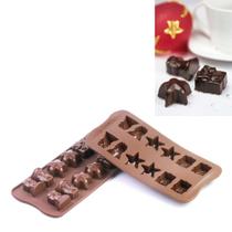 Forma de Silicone Mini Bombom Chocolate Christmas Silikomart