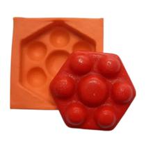 Forma de Silicone - Mini Massageador Hexagonal