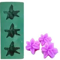 Forma de Silicone - Mini Orquídeas 3 cav