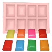 Forma de Silicone - Mini Tablete 8 Cav - Decore Artesanatos SP