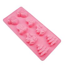 Forma de Silicone Natal Sino Vela Papai Noel