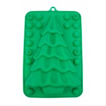 Forma De Silicone Natalina Árvore 3d Assadeira Antiaderente