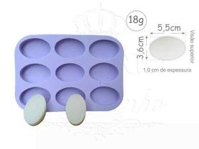 Forma de Silicone Oval 9Cav. Ib-117