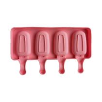Forma De Silicone Oval Para Sorvete Com 4 Cavidades, Molde Para Picolé DIY, Ferramenta Para Fazer Forma De Silicone Oval Para Sorvete Com 4 Cavidades, Molde Para Picolé DIY, Ferramenta Para Fazer