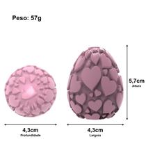 Forma de Silicone Ovo de Páscoa Diversos Formatos Flores Coelho Espiral Rosas Coração
