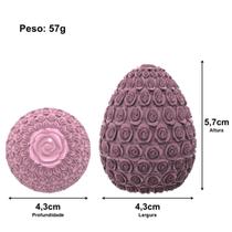 Forma de Silicone Ovo de Páscoa Diversos Formatos Flores Coelho Espiral Rosas Coração - IB