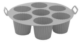 Forma de Silicone p/ Air Fryer p/ 7 Mini Bolos Forma de Silicone p/ Air Fryer p/ 7 Mini Bolos