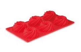 Forma De Silicone Para 06 Flans Ref Sn19076