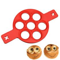 Forma de Silicone para 7 Panquecas Waffles Antiaderente Forma de Silicone para 7 Panquecas Waffles Antiaderente