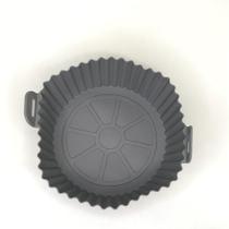Forma De Silicone Para Air Fryer 16Cm Antiaderente Redonda