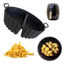 Forma de Silicone para Air Fryer c/ Divisória Suporta 230 - belakaza