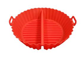 Forma de Silicone para Air Fryer c/ Divisória Suporta 230 - belakaza