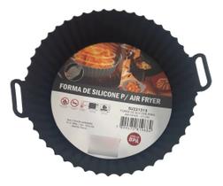 Forma De Silicone Para Air Fryer Micro-ondas Forno Com Alça Antiaderente Reutilizável SU221313