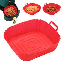 Forma de Silicone Para Air Fryer Quadrada 16cm - As
