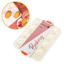 Forma de Silicone Para Assar Madeleines de 7cm Hercules Bakery com 16 Cavidades Sem Furo Forma de Silicone Para Assar Madeleines de 7cm Hercules Bakery com 16 Cavidades Sem Furo