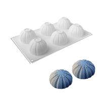 Forma De Silicone Para Bolo Com 6 Cavidades, Design De Gorro De Natal, Utensílio De Cozinha Para Forma De Silicone Para Bolo Com 6 Cavidades, Design De Gorro De Natal, Utensílio De Cozinha Para