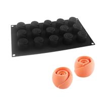 Forma De Silicone Para Bolo Com Design De Rosa Para O Dia Dos Namorados, Molde De Bolo Em Forma De