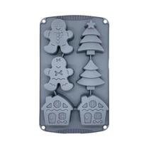 Forma De Silicone Para Bolo De Natal Em Forma De Homem De Gengibre 3D Para Assar Madeleine