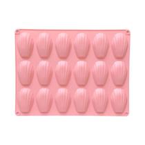 Forma De Silicone Para Bolo Madeleine Com 18 Cavidades, Molde Em Forma De Concha Para Chocolate, Forma De Silicone Para Bolo Madeleine Com 18 Cavidades, Molde Em Forma De Concha Para Chocolate,