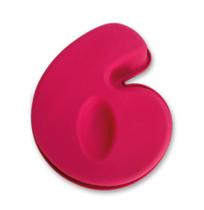 Forma de Silicone Para Bolo Número 6 Rosa