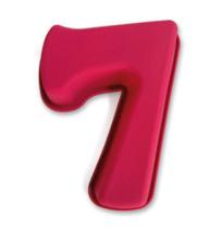 Forma de Silicone Para Bolo Número 7 Rosa - DAIWA/GEDEX