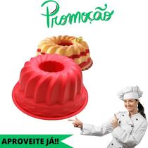 Forma De Silicone Para Bolo Para Pudim E Torta Decorada Com Furo Central Assadeira Para Forno Airfry