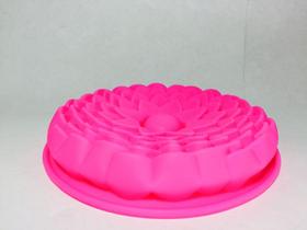 Forma de silicone para bolo / pudim formato de flor - Amoroza