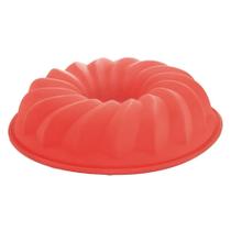 Forma de Silicone para Bolo Pudim Torta Assadeira Redonda