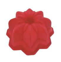 Forma de silicone para bolo pudim torta formato flor vazada