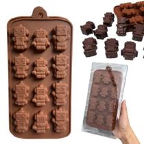 Forma de Silicone para Bombom Chocolate com 12 Cavidades Fuxing