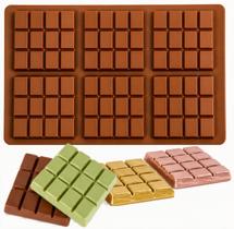 Forma de Silicone para Chocolate Produza 6 Barras Perfeitas Simultaneamente Antiaderente