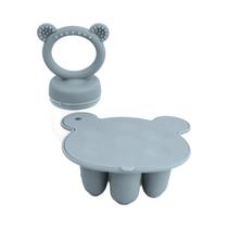 Forma De Silicone Para Congelador Com Design De Urso, Alimentador De Frutas, Molde Para Picolé De Forma De Silicone Para Congelador Com Design De Urso, Alimentador De Frutas, Molde Para Picolé De