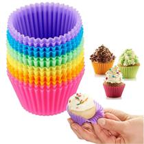FORMA DE SILICONE PARA CUPCAKE - 12 peças