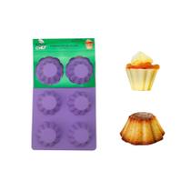 Forma de Silicone para Flan - 6 cavidades - 1 unidade - Prime Chef - Rizzo