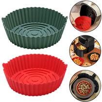 Forma De Silicone Para Fritadeira Air Fryer Reutilizavel Antiaderente Forma De Silicone Para Fritadeira Air Fryer Reutilizavel Antiaderente