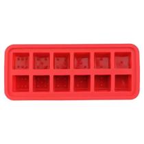Forma de silicone para gelo com 12 cubos Forma de silicone para gelo com 12 cubos