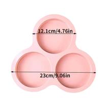 Forma De Silicone Para Ovos Com 3 Cavidades Reutilizável Para Air Fryer, Panela De Ovos, Muffin E