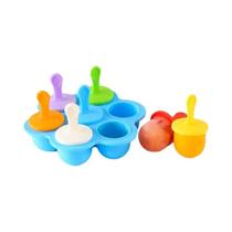 Forma De Silicone Para Picolé Com 7 Compartimentos, Ferramenta DIY Para Fazer Bolas De Sorvete,
