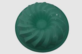 Forma De Silicone Para Pudim 25cm Verde