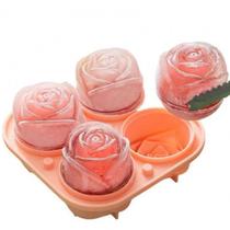 Forma de Silicone Para Sabonete Rosa 3D - Cia do Molde