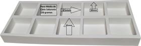 Forma de Silicone para Sabonetes com 10 Cavidades Quadradas 120g Forma de Silicone para Sabonetes com 10 Cavidades Quadradas 120g