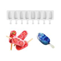 Forma De Silicone Para Sorvete DIY, Bandeja De Gelo Para Suco De Fruta, Molde Para Picolé, Forma De Silicone Para Sorvete DIY, Bandeja De Gelo Para Suco De Fruta, Molde Para Picolé,