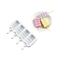 Forma De Silicone Para Sorvete DIY, Bandeja Para Picolé E Chocolate, Fabricante De Cubos De Gelo, Forma De Silicone Para Sorvete DIY, Bandeja Para Picolé E Chocolate, Fabricante De Cubos De Gelo,