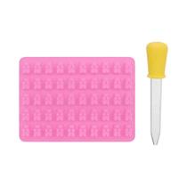 Forma De Silicone Para Ursinho De Goma Com 50 Cavidades Para Doces, Chocolate, DIY, Suprimentos De