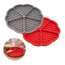 Forma de Silicone para Waffle com 05 Divisões Livre de BPA Forma de Silicone para Waffle com 05 Divisões Livre de BPA