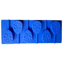 Forma De Silicone Pirulito Heroi Aranha