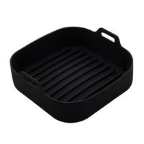 Forma De Silicone Quadrada Air fryer Antiaderente Cesto Silicone Fritadeira Elétrica Grande