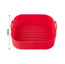 Forma de silicone quadrada air fryer / fritadeira elétrica Forma de silicone quadrada air fryer / fritadeira elétrica