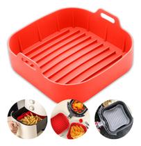 Forma De Silicone Quadrada Elétrica Air Fryer 19x5 Clink Forma De Silicone Quadrada Elétrica Air Fryer 19x5 Clink